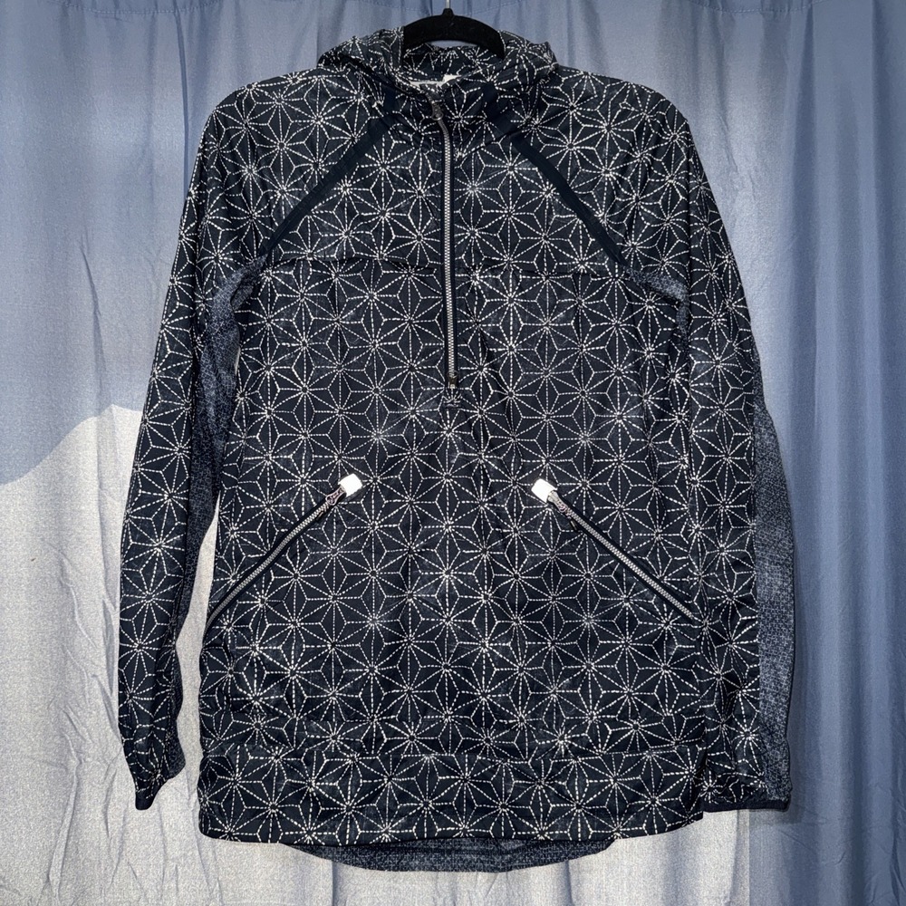 Lululemon Miss Misty Pullover Jacket Size:6 Sashico Star Inkwell Ghost Stow Hood